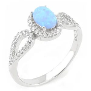 925 Sterling Silver Opal Ring OZY-1-44