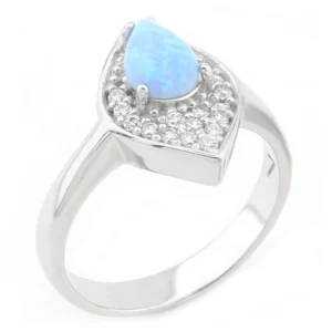 925 Sterling Silver Opal Ring OZY-1-46