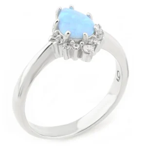 925 Sterling Silver Opal Ring OZY-1-53
