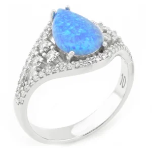 925 Sterling Silver Opal Ring OZY-1-55