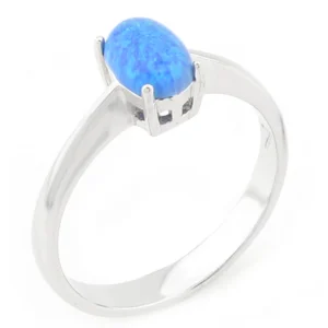 925 Sterling Silver Opal Ring OZY-1-59