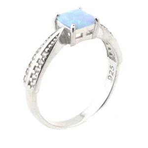 925 Sterling Silver Opal Ring OZY-1-70