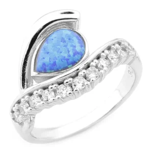 925 Sterling Silver Opal Ring OZY-1-73