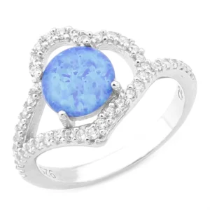 925 Sterling Silver Opal Ring OZY-1-74