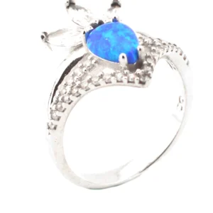 925 Sterling Silver Opal Ring OZY-1-75