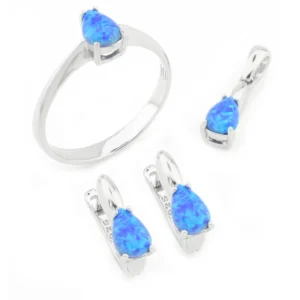 925 Sterling Silver Opal Set OZST-1-58