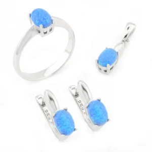 925 Sterling Silver Opal Set OZST-1-59