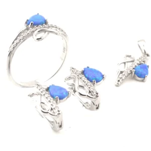 925 Sterling Silver Opal Set OZST-1-68